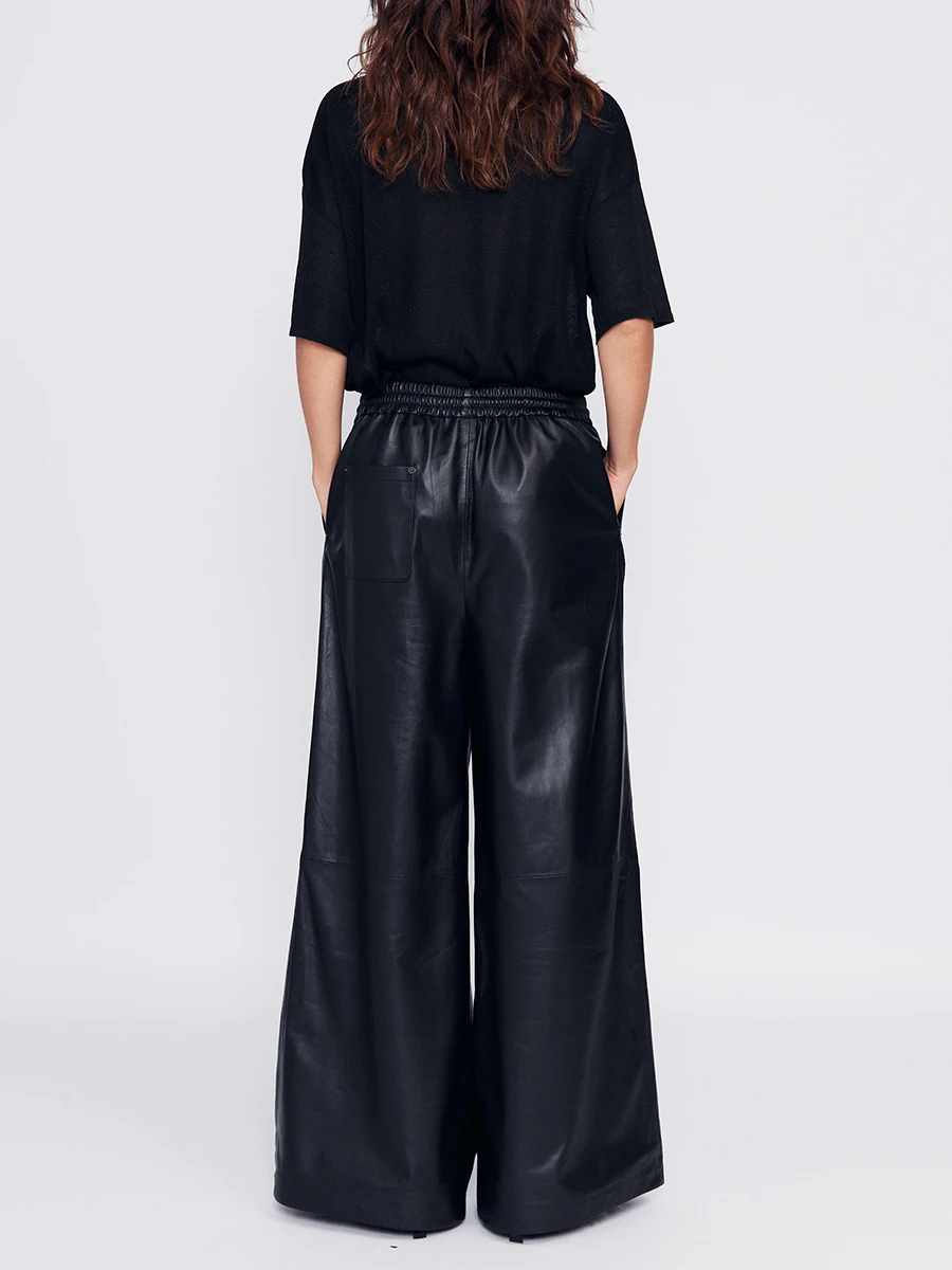 Брюки кожаные