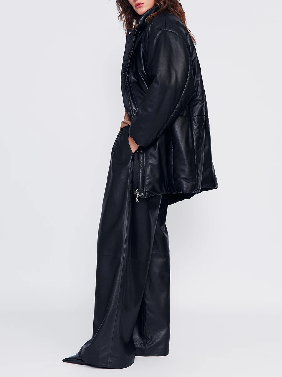 Брюки кожаные