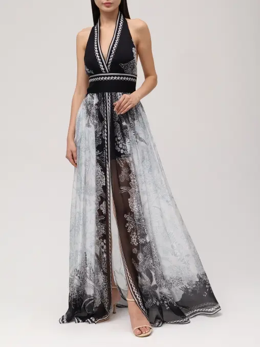 Платье шелковое ELIE SAAB