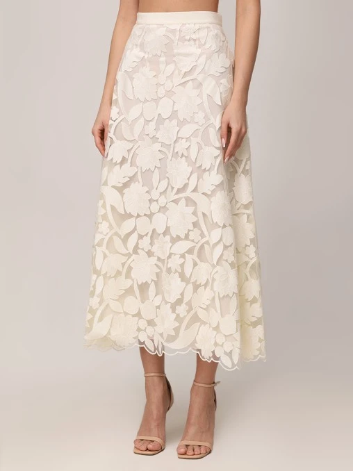 Юбка с вышивкой ELIE SAAB