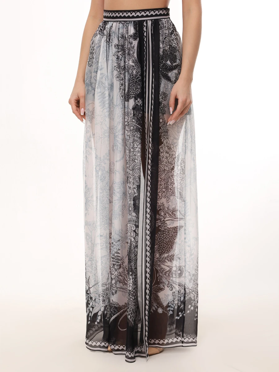 Юбка шелковая