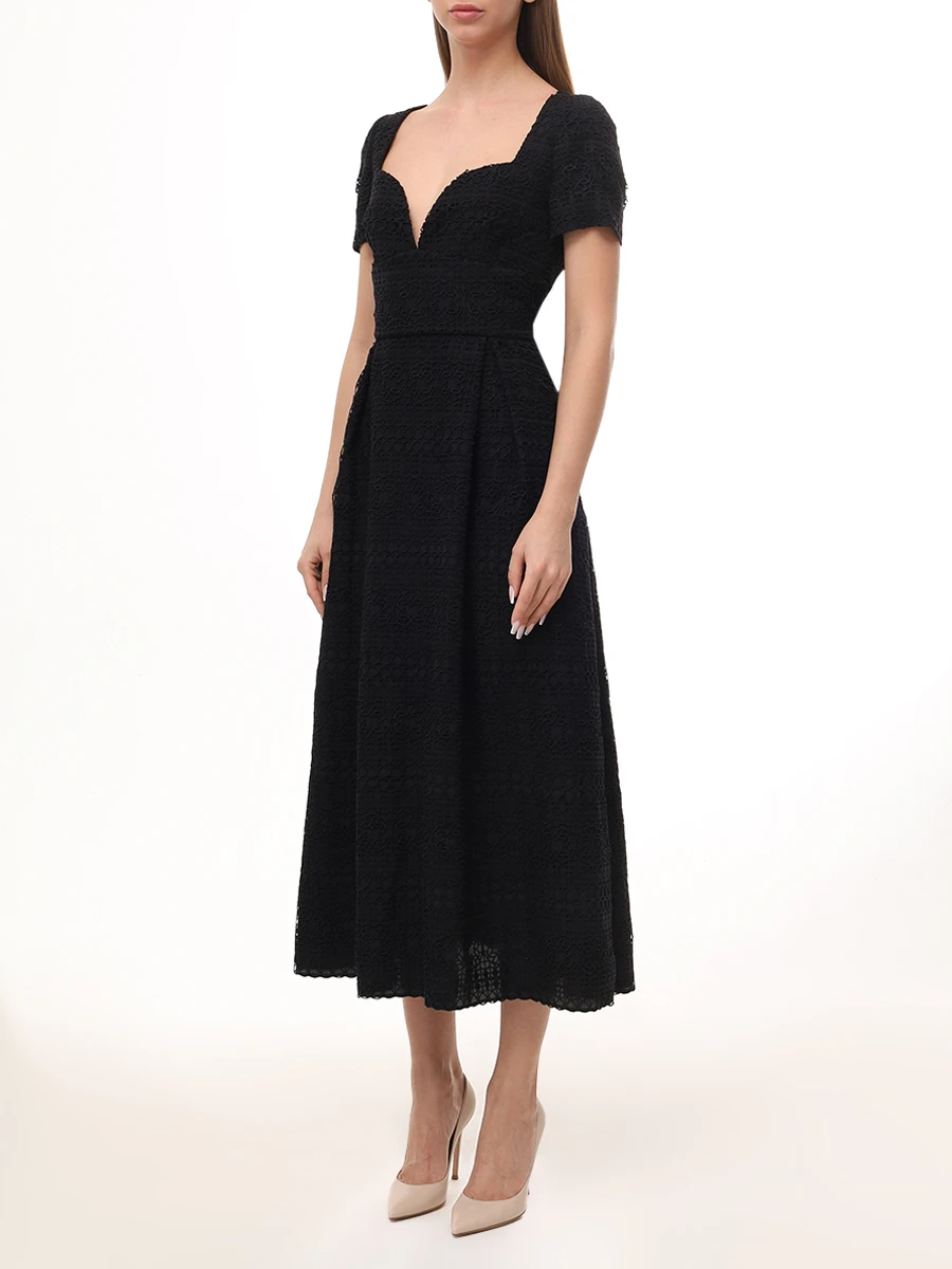 Платье однотонное