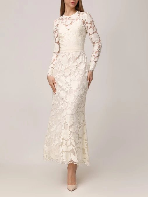 Платье с вышивкой ELIE SAAB