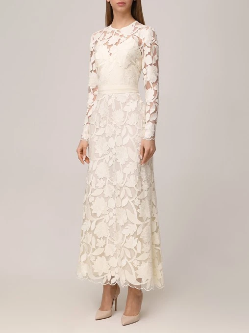 Платье с вышивкой ELIE SAAB