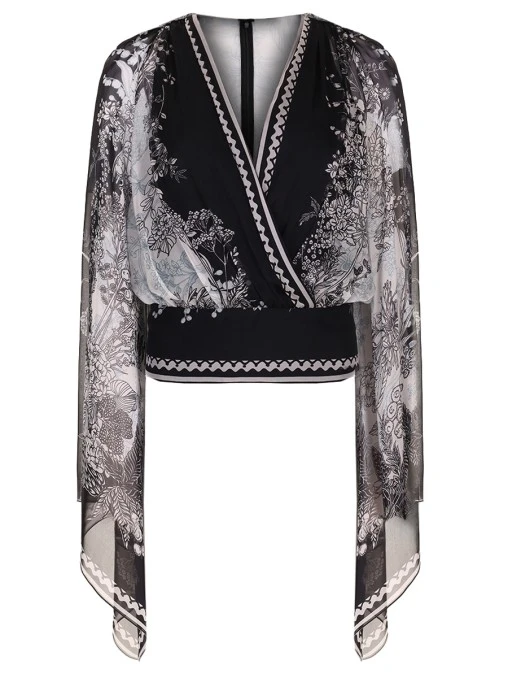 Блуза шелковая ELIE SAAB
