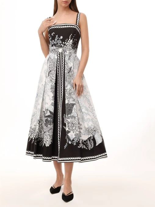 Платье хлопковое ELIE SAAB