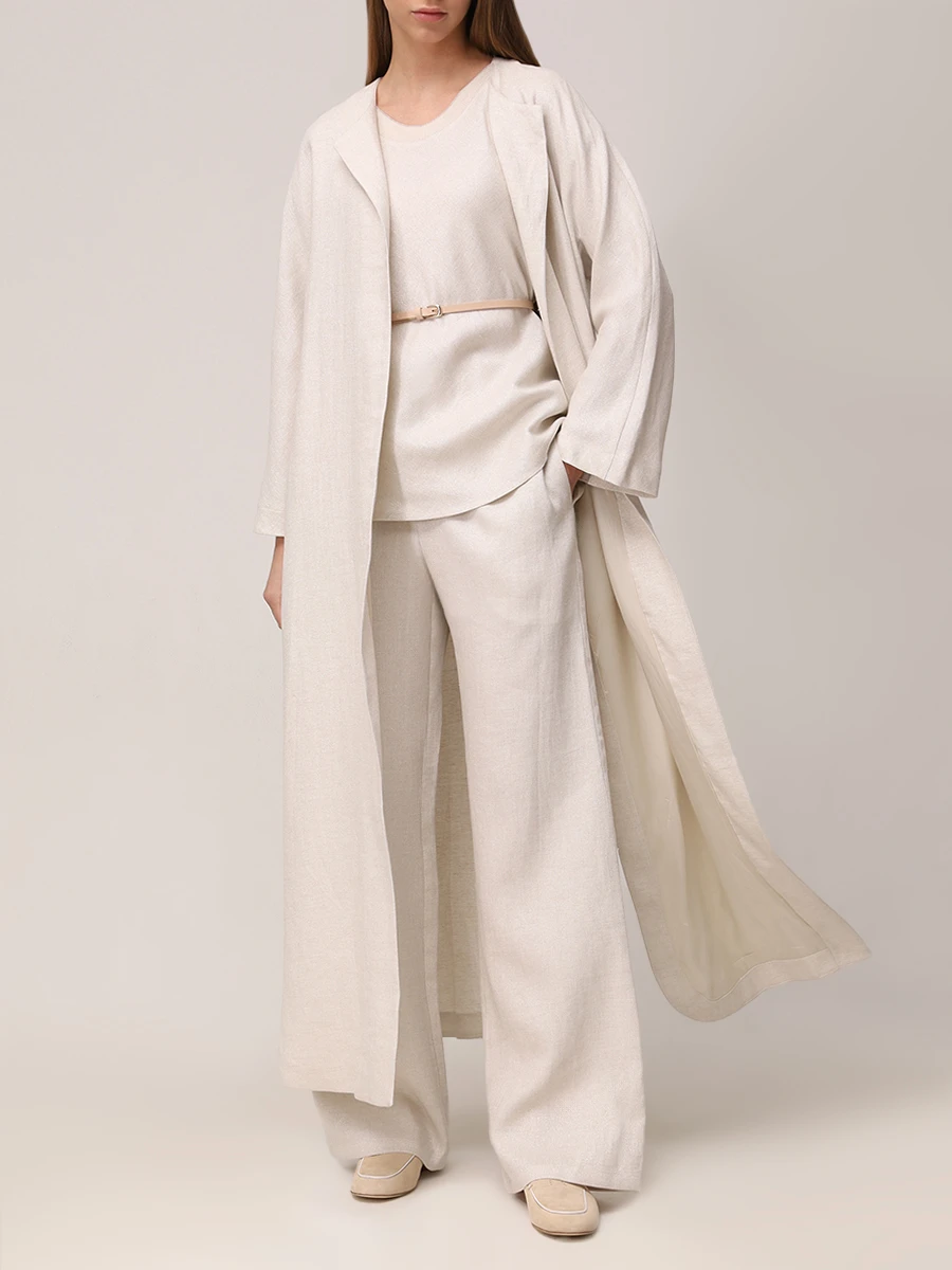 Пальто льняное