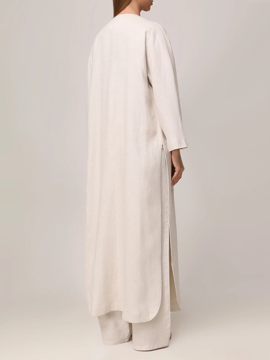 Пальто льняное