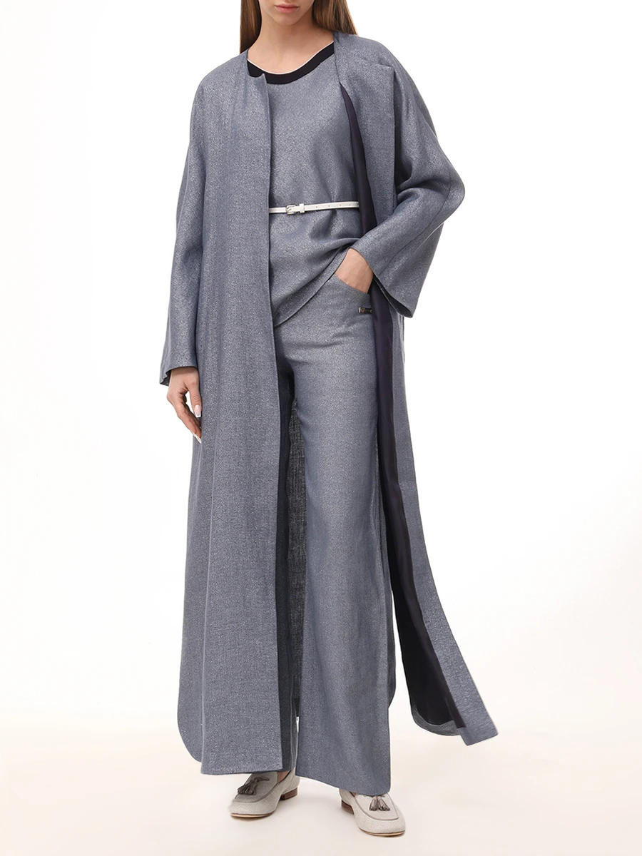 Пальто льняное