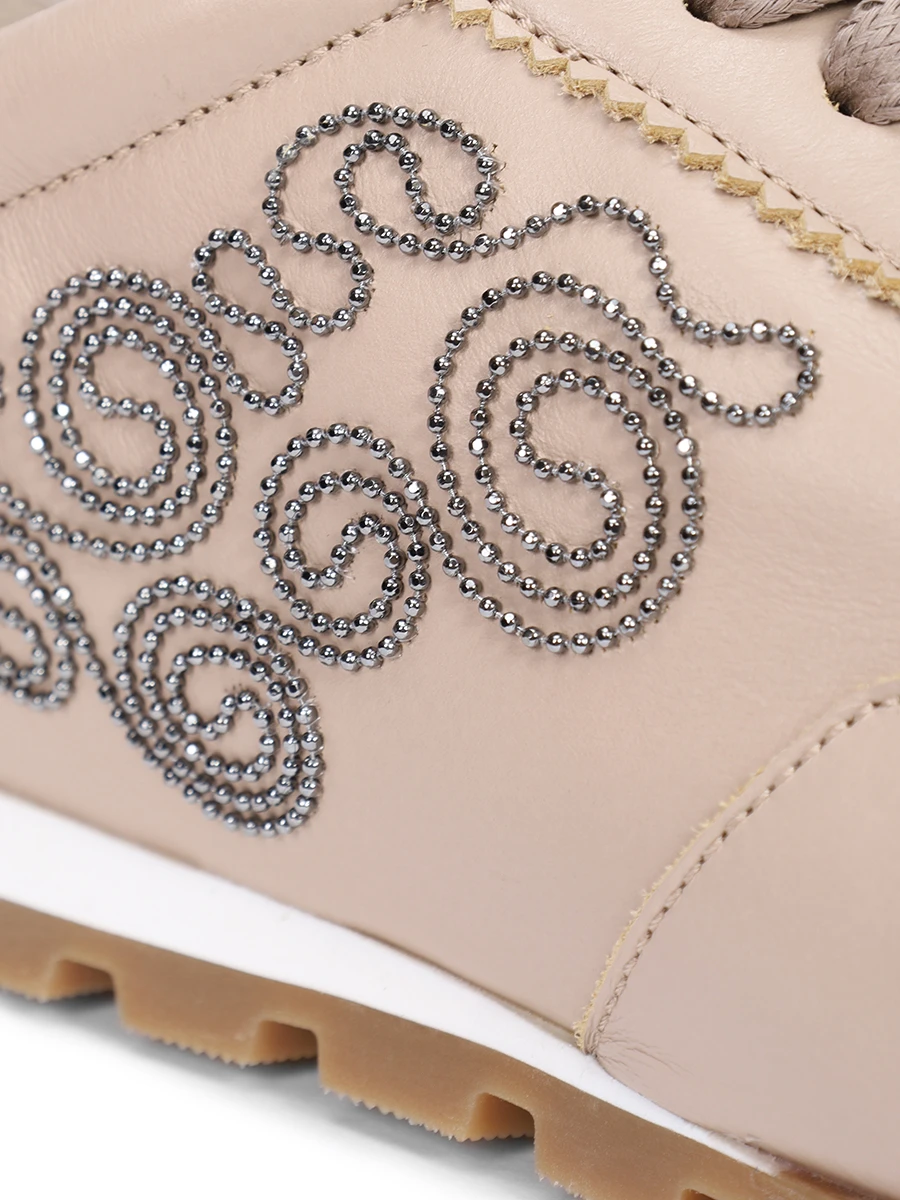 Кроссовки кожаные