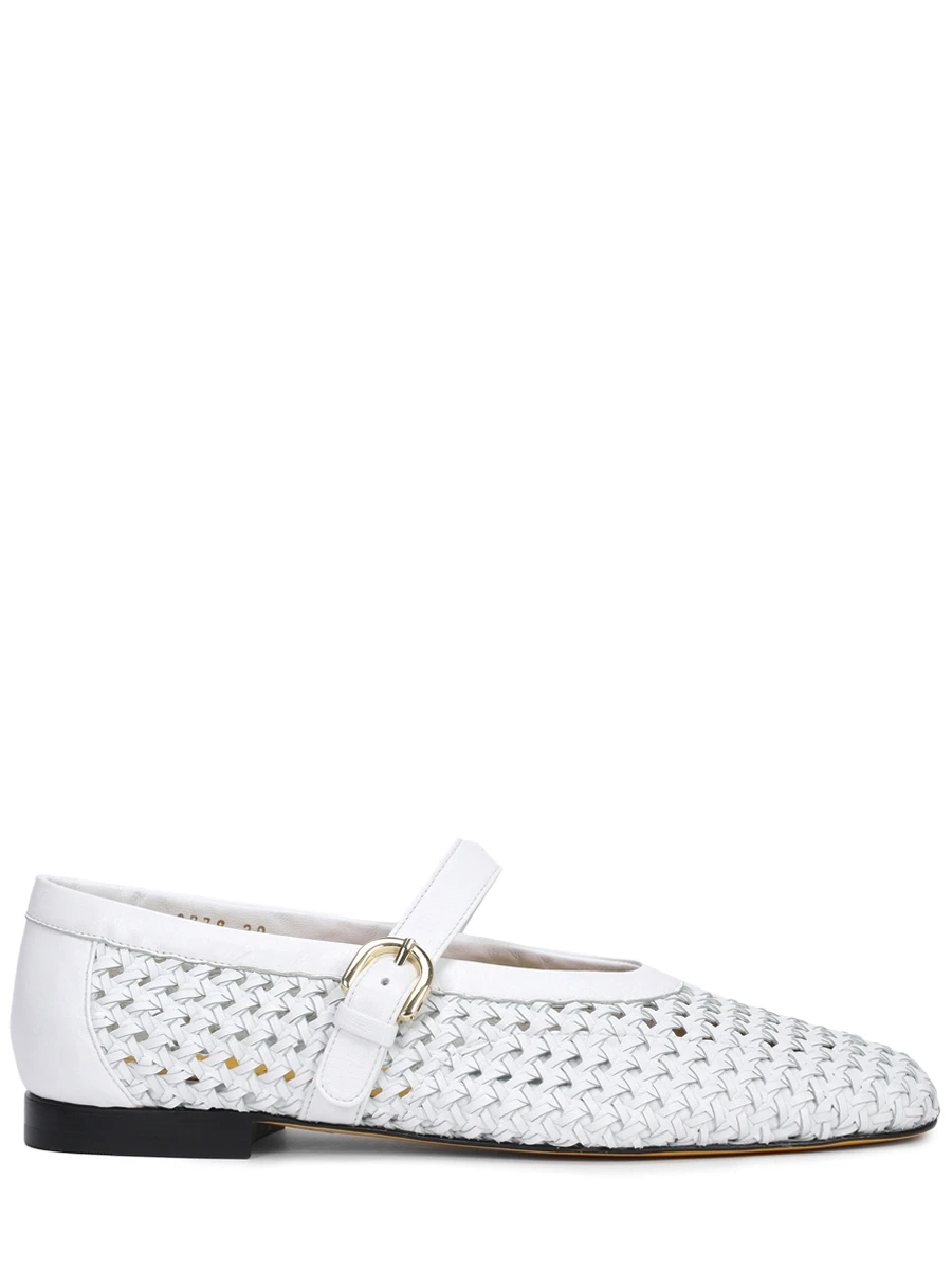 Балетки кожаные