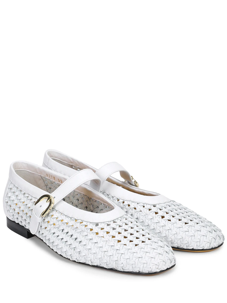 Балетки кожаные