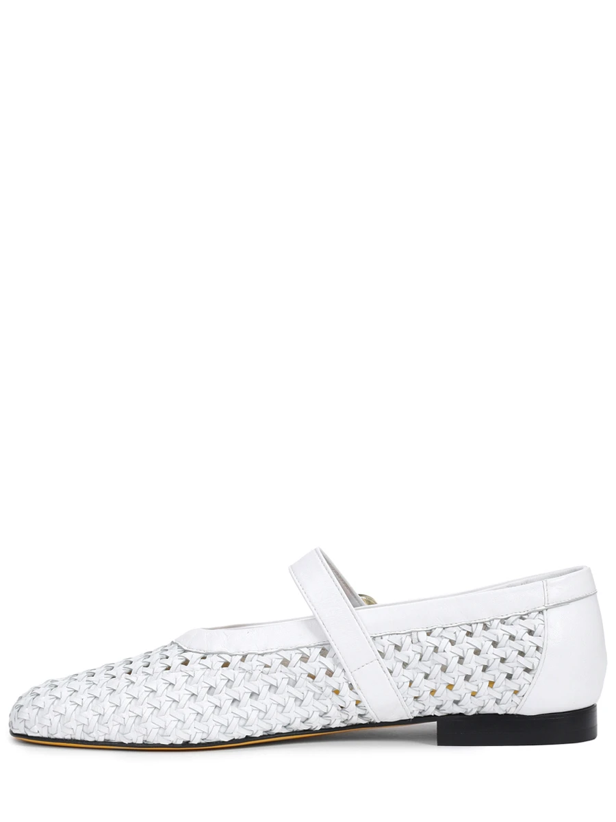 Балетки кожаные