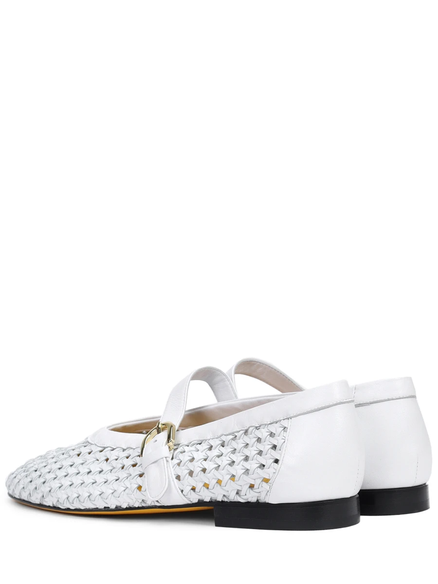 Балетки кожаные