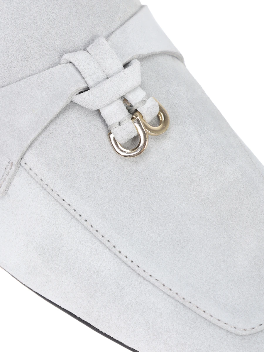 Лоферы замшевые