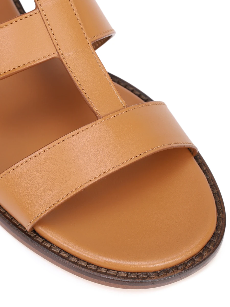 Сандалии кожаные