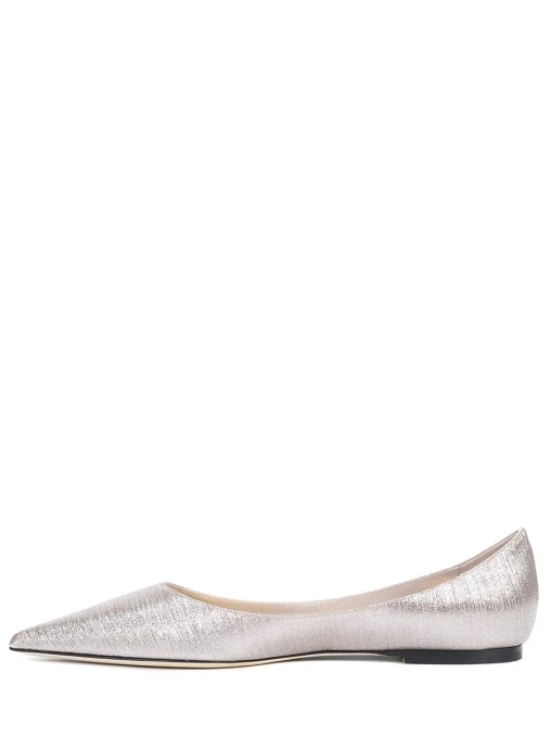 Балетки кожаные Love Flat JIMMY CHOO