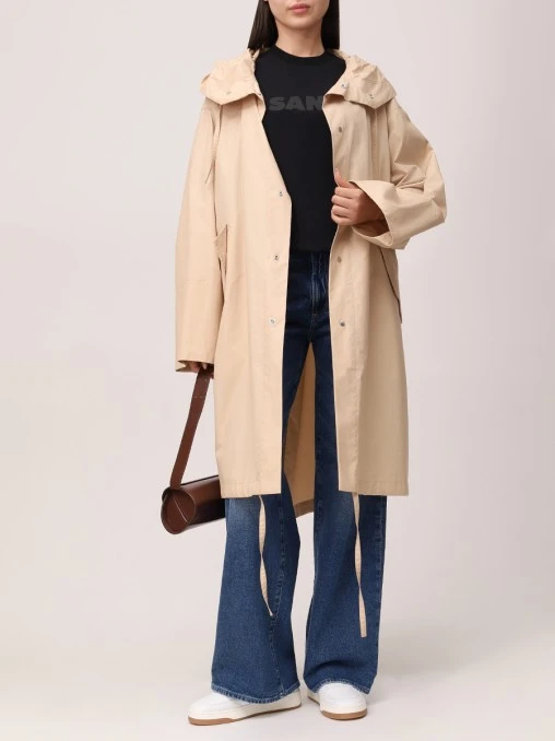 Плащ хлопковый JIL SANDER
