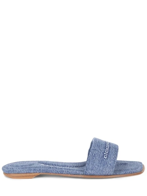 Шлепанцы джинсовые ALEXANDER WANG