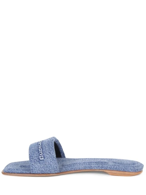 Шлепанцы джинсовые ALEXANDER WANG