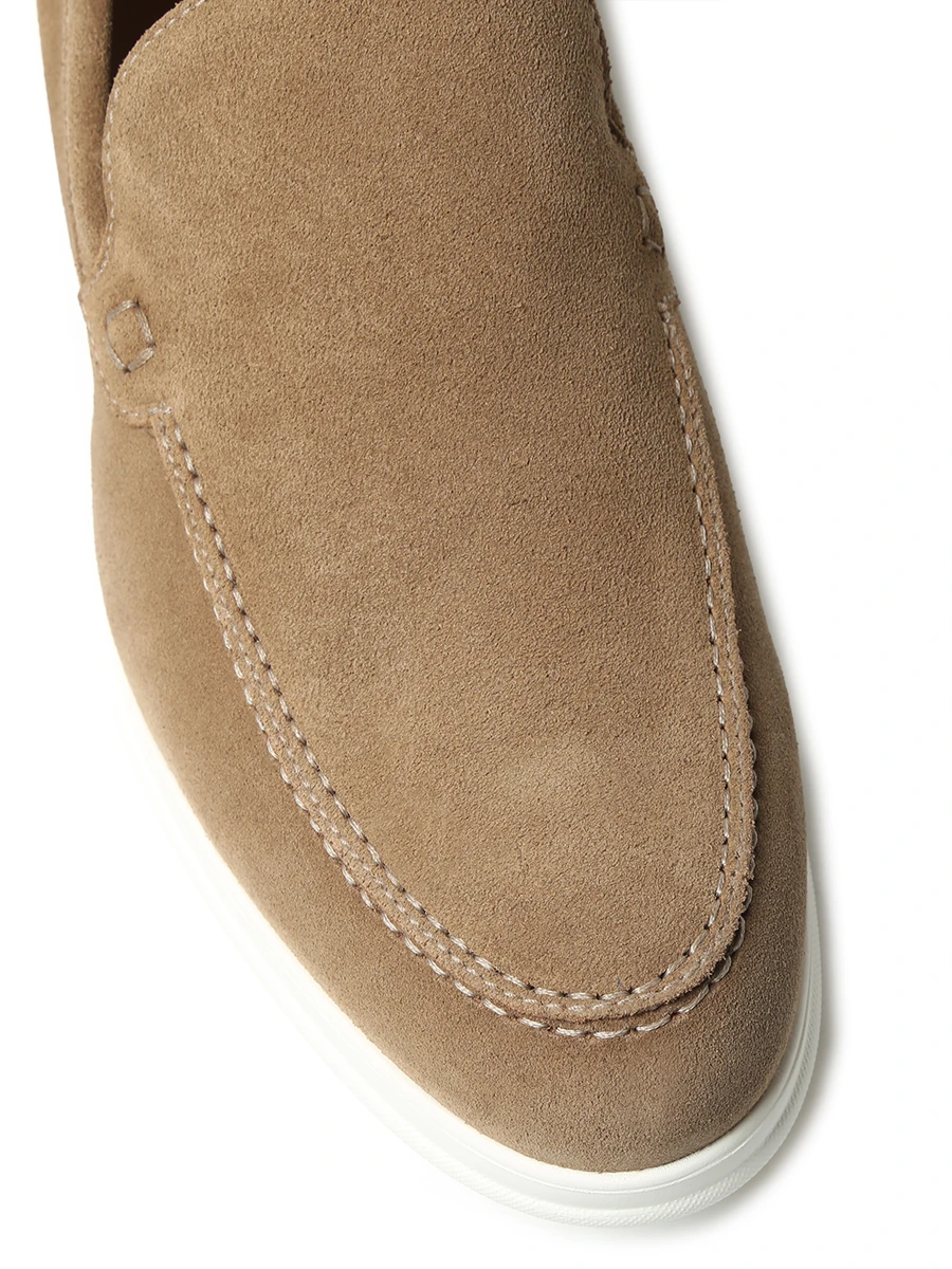 Лоферы замшевые