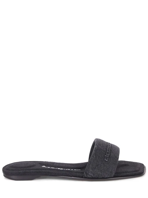 Шлепанцы джинсовые ALEXANDER WANG