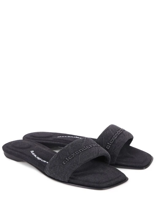 Шлепанцы джинсовые ALEXANDER WANG