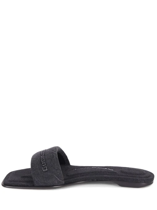 Шлепанцы джинсовые ALEXANDER WANG