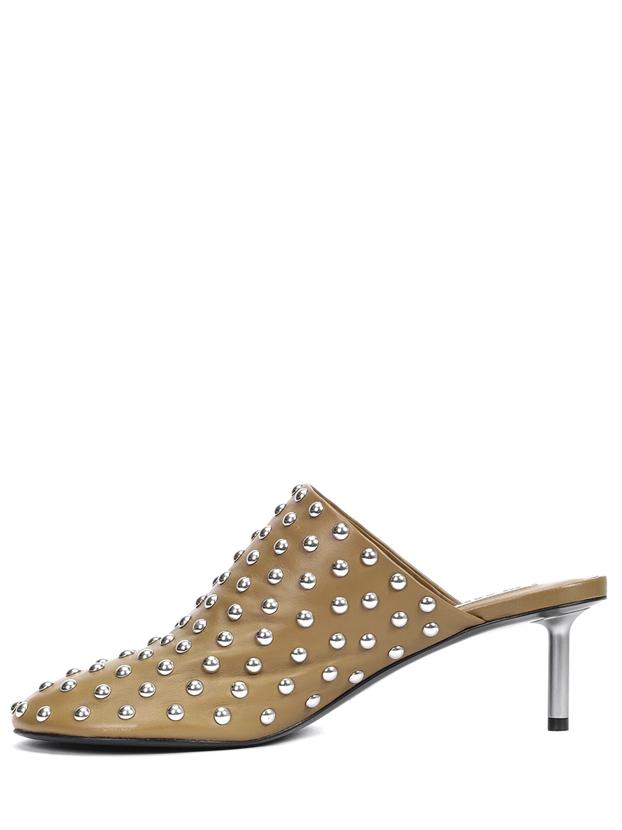 Мюли кожаные