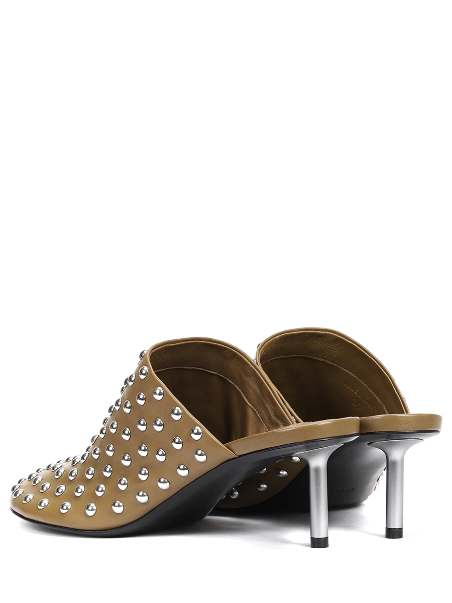 Мюли кожаные