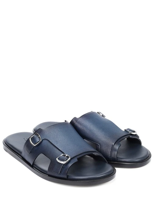 Шлепанцы кожаные SANTONI