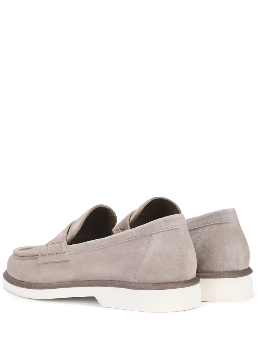 Лоферы замшевые