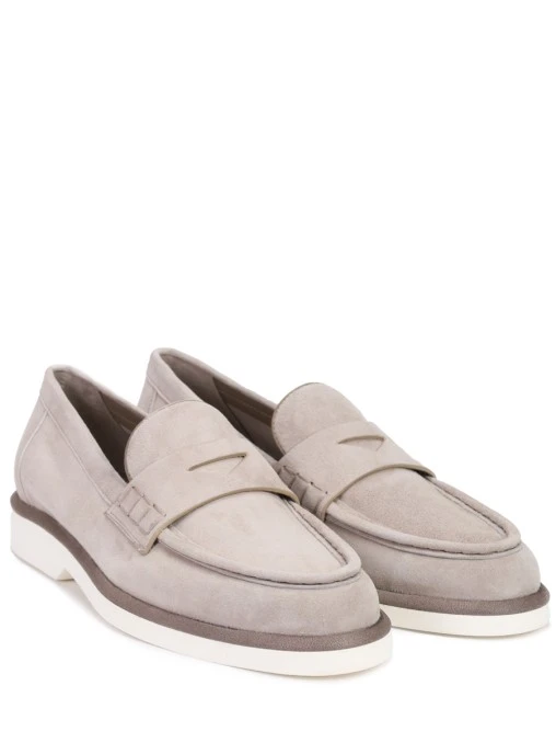 Лоферы замшевые SANTONI