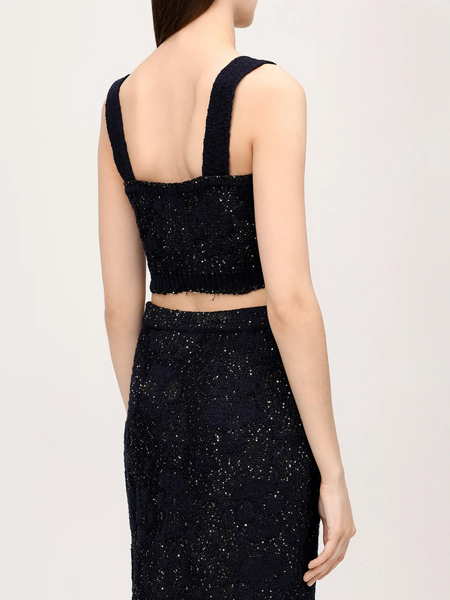 Топ с пайетками