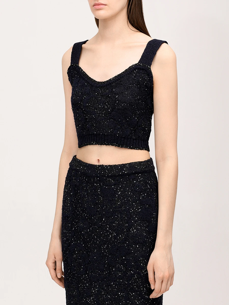 Топ с пайетками