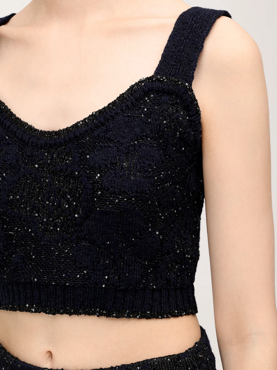 Топ с пайетками