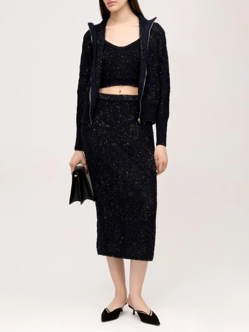 Топ с пайетками AND THE BRAND