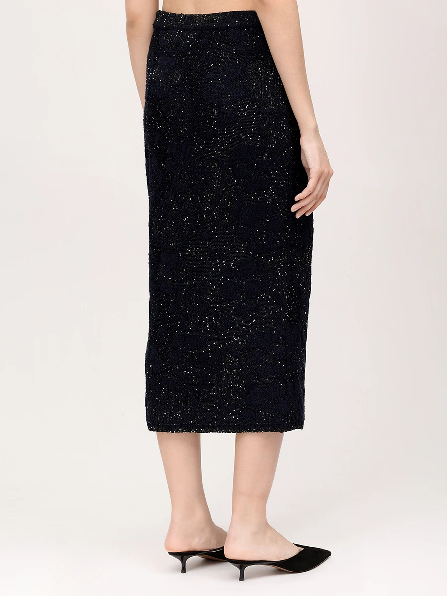 Юбка с пайетками