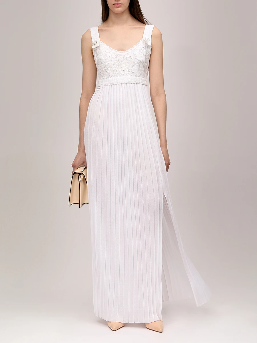 Платье комбинированное