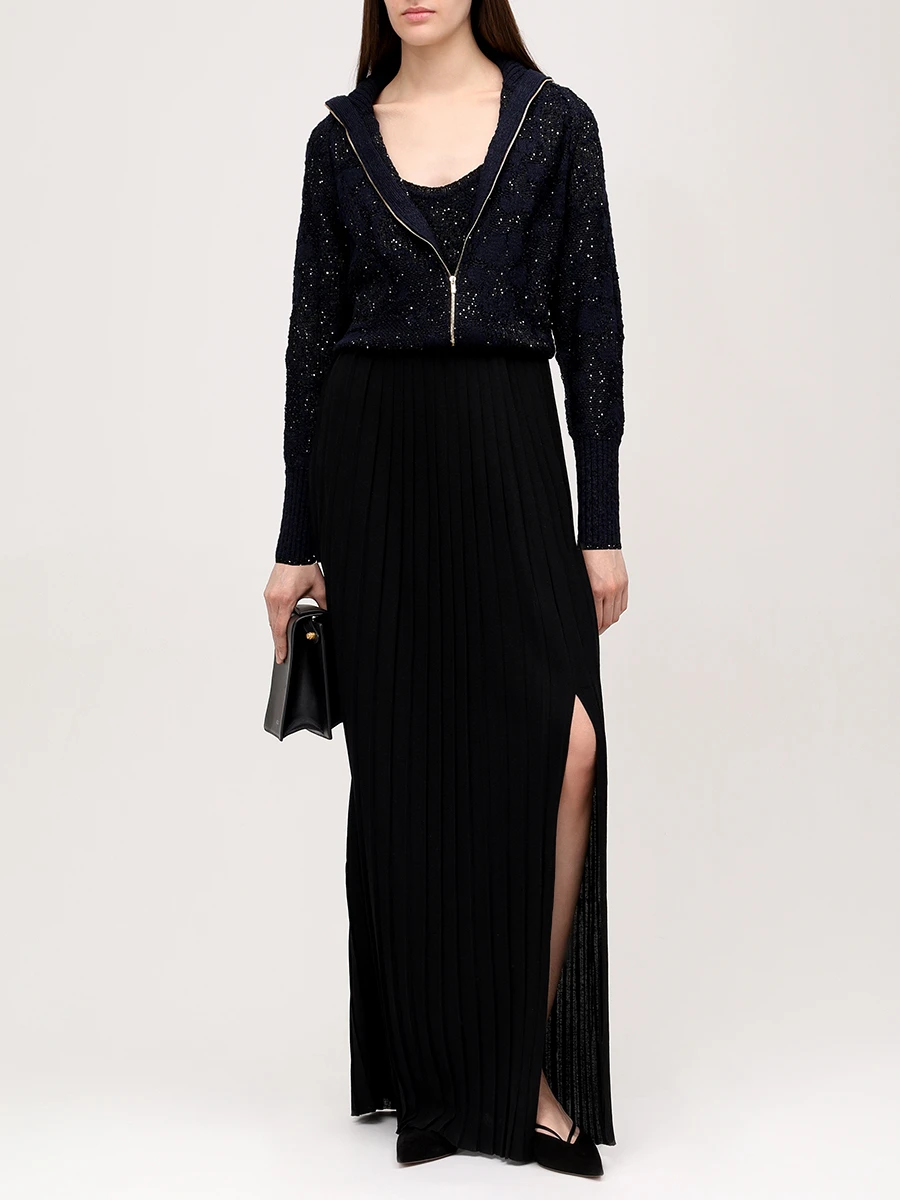 Платье комбинированное