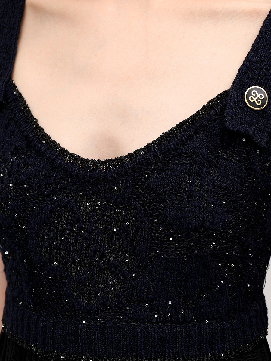 Платье комбинированное