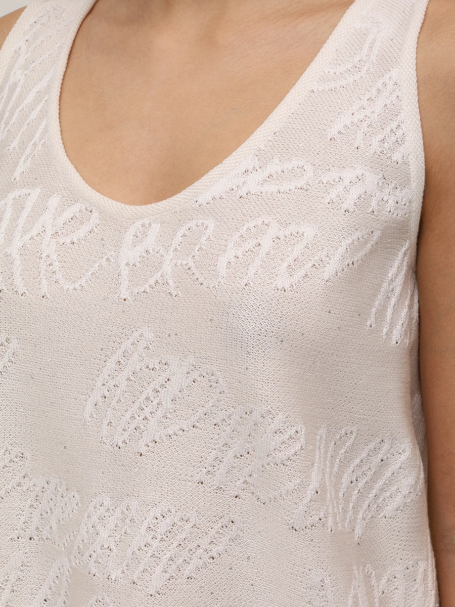 Топ из хлопка и вискозы