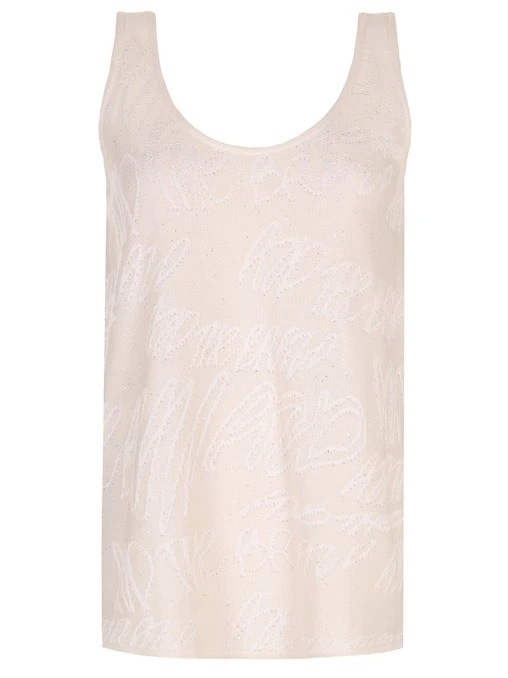 Топ из хлопка и вискозы AND THE BRAND