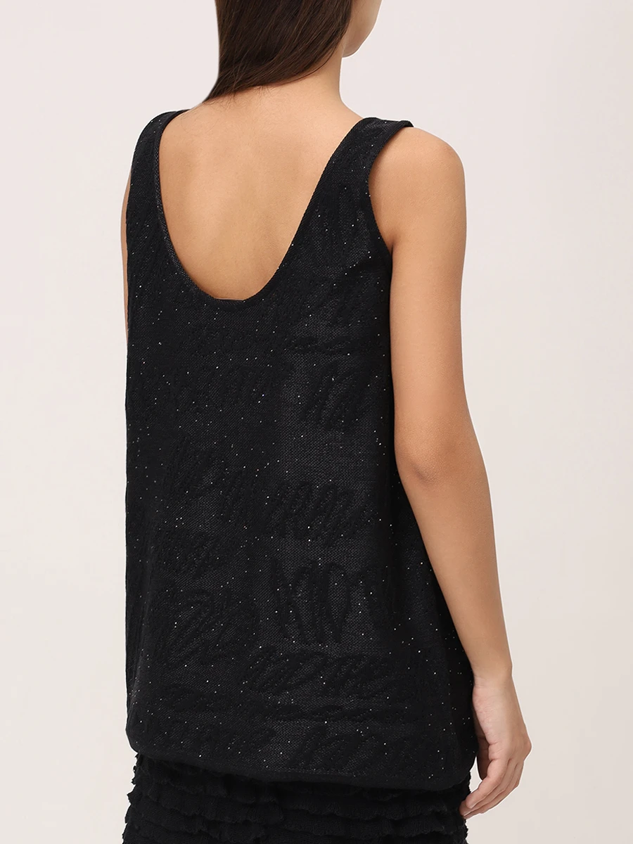 Топ из хлопка и вискозы