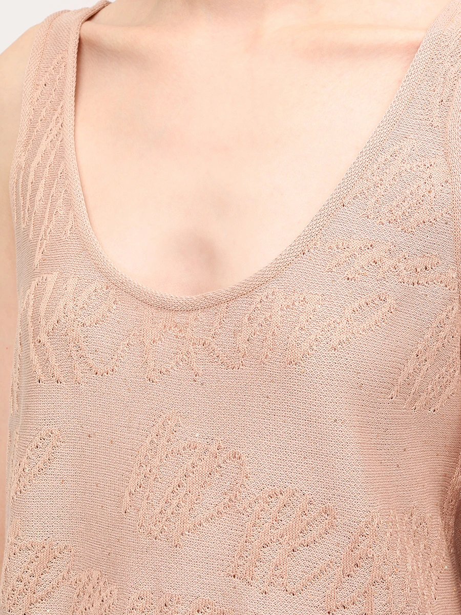 Топ из хлопка и вискозы