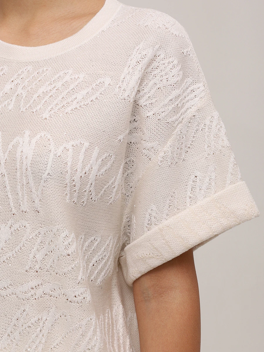 Футболка из хлопка и вискозы