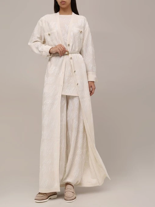 Футболка из хлопка и вискозы AND THE BRAND