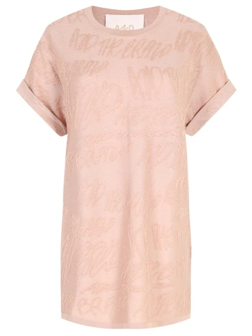 Футболка из хлопка и вискозы AND THE BRAND