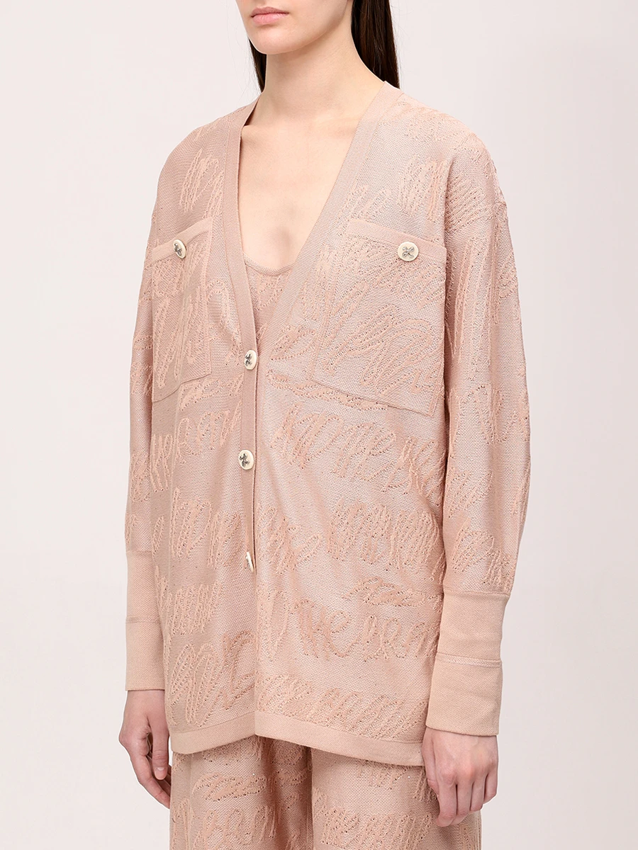 Кардиган из хлопка и вискозы