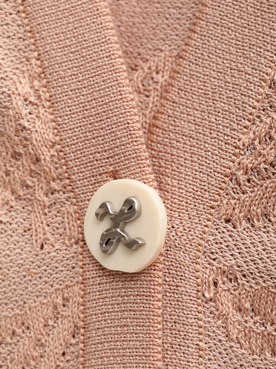 Кардиган из хлопка и вискозы